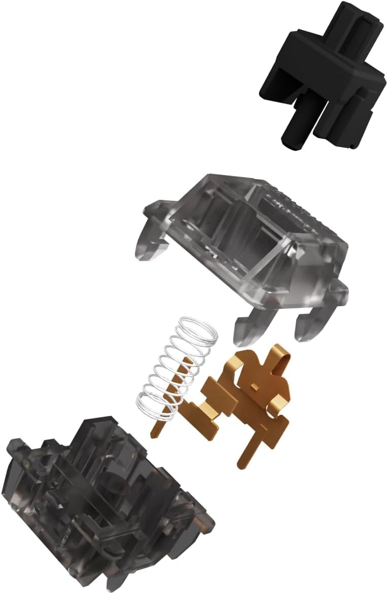 kutethy Gateron Black Ink v2 Pro Switches Pre Lubed 5pin RGB Linear Switch for DIY Mechanical Keyboards (36PCS, Black Ink) - Image 4
